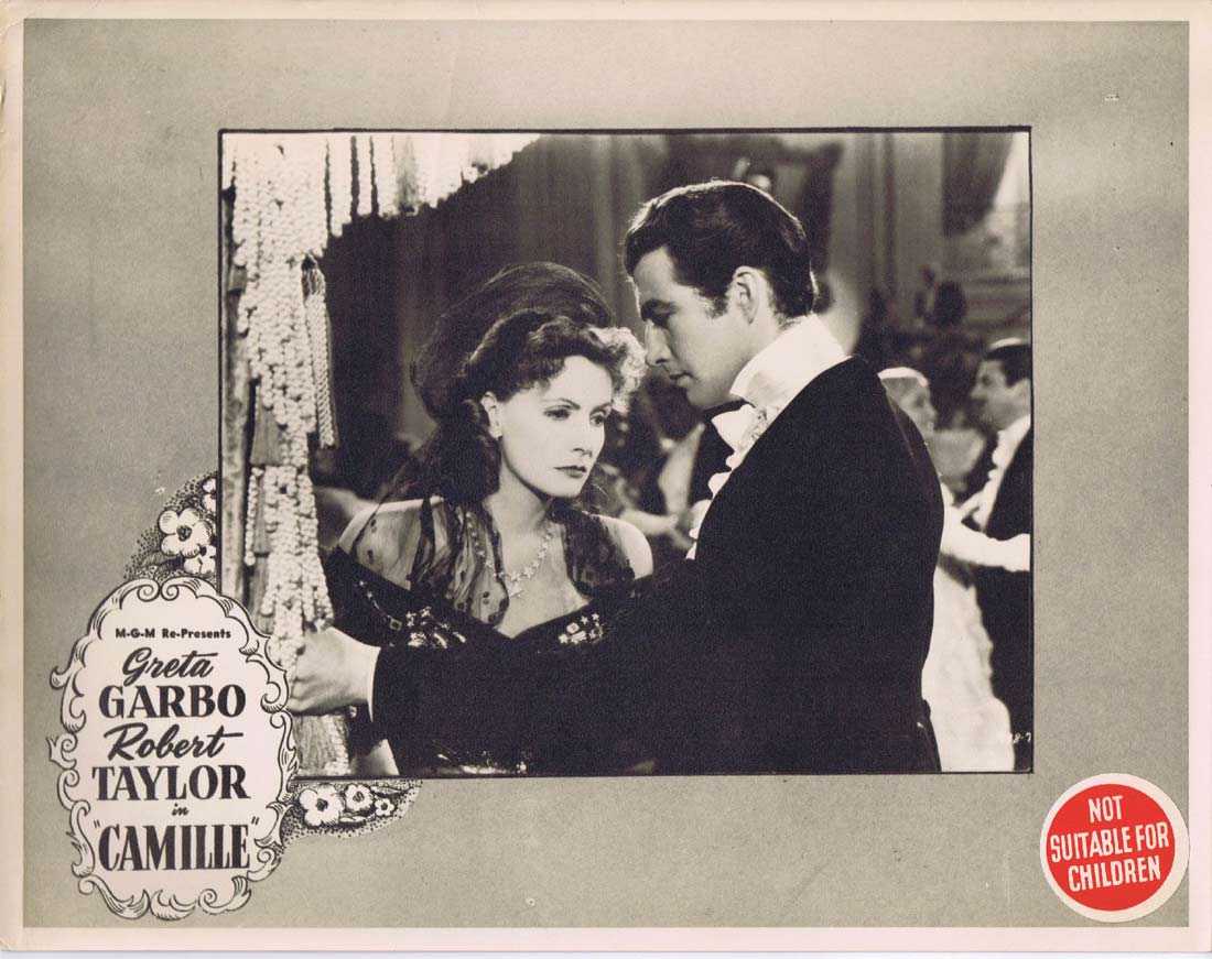 CAMILLE Original 1950sr Lobby Card 6 Greta Garbo Robert Taylor