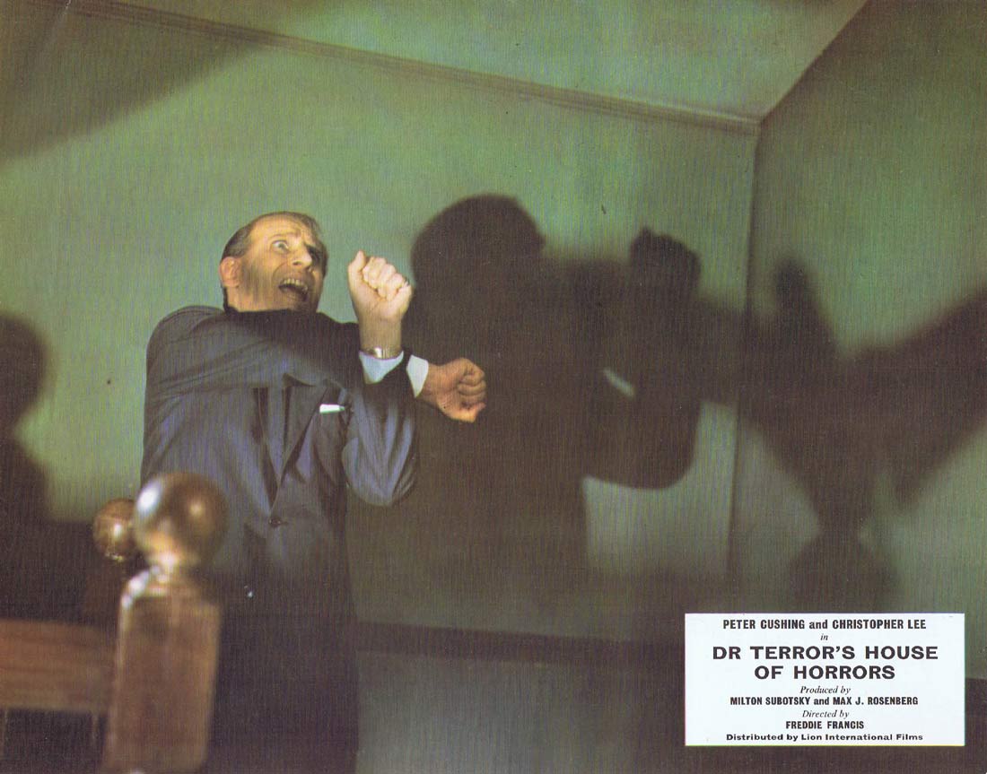 DR TERROR’S HOUSE OF HORRORS Original Lobby card 5 Peter Cushing Christopher Lee