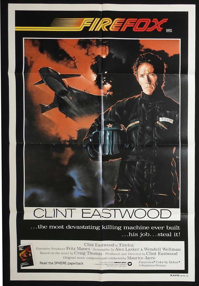 FIREFOX Original One sheet Movie Poster Clint Eastwood Freddie Jones