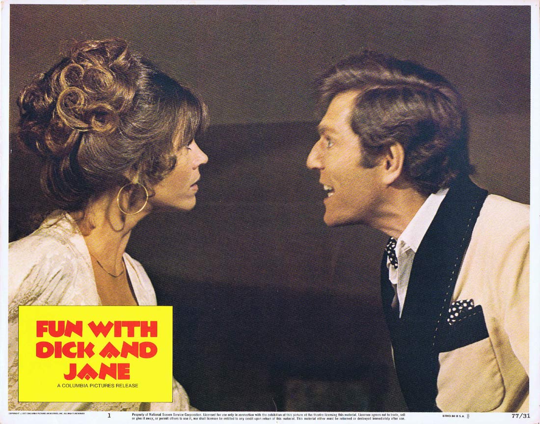 FUN WITH DICK AND JANE Original Lobby Card 1 George Segal Jane Fonda