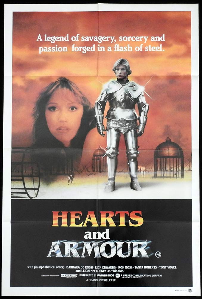 HEARTS AND ARMOUR Original One Sheet Movie Poster Barbara De Rossi