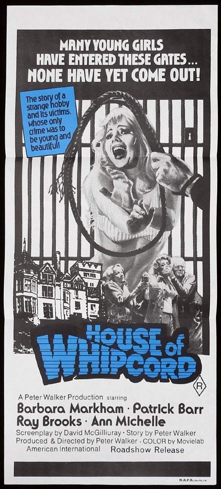 HOUSE OF WHIPCORD Original Daybill Movie Poster Barbara Markham HORROR Patrick Barr