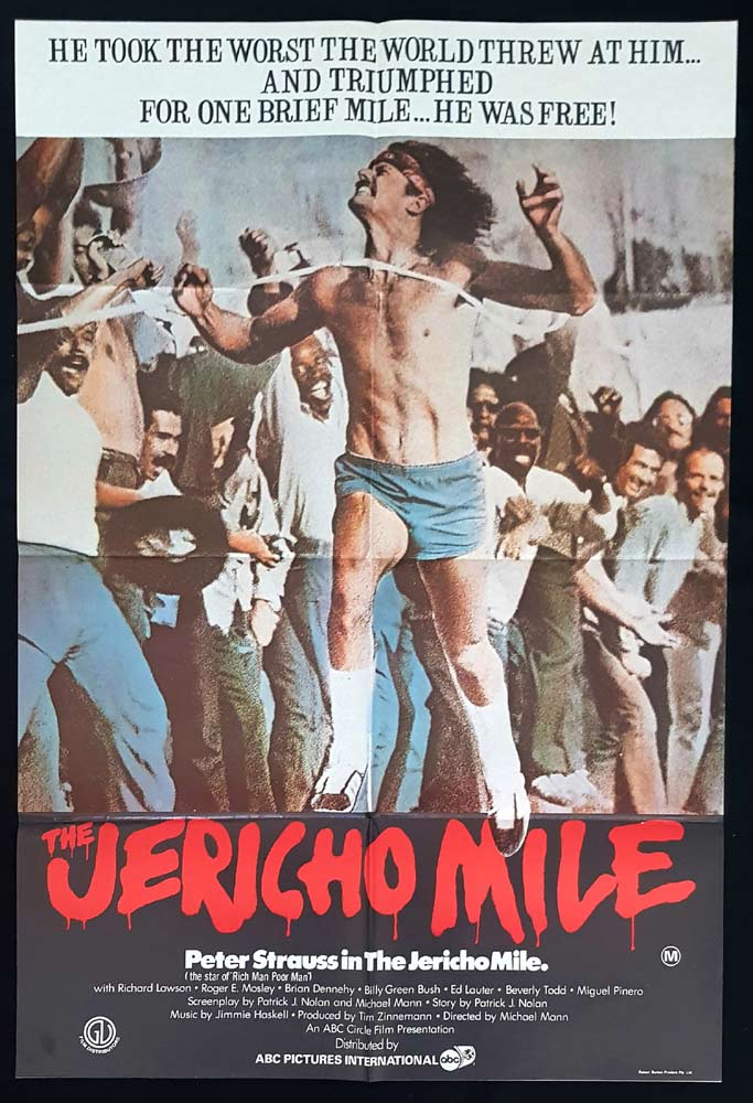 THE JERICHO MILE Original ONE SHEET Movie Poster Peter Strauss Richard Lawson