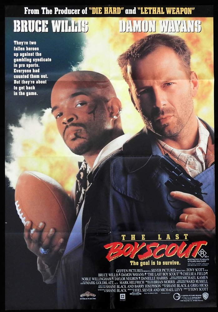 THE LAST BOY SCOUT Original One Sheet Movie Poster Bruce Willis Damon Wayans