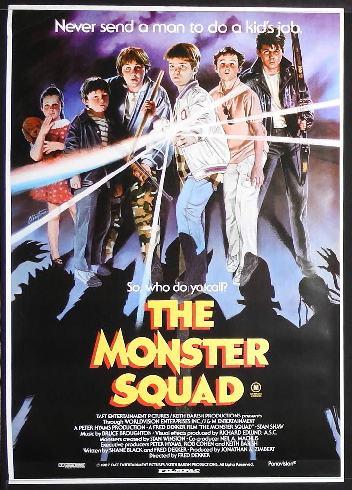 THE MONSTER SQUAD Original One sheet Movie poster ROLLED and rare