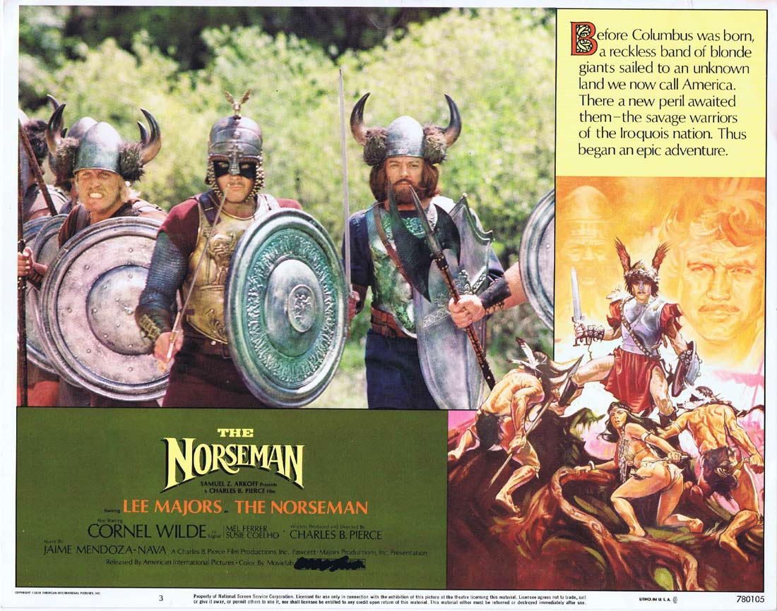 THE NORSEMAN Original Lobby card 3 Lee Majors Fantasy Art