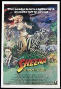 SHEENA QUEEN OF THE JUNGLE Original One Sheet Movie Poster Tanya Roberts