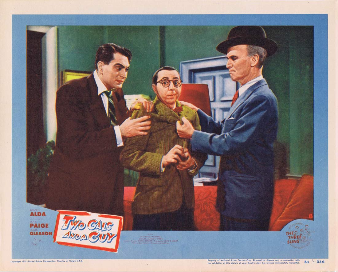 TWO GALS AND A GUY Original Lobby card 8 Janis Paige Robert Alda