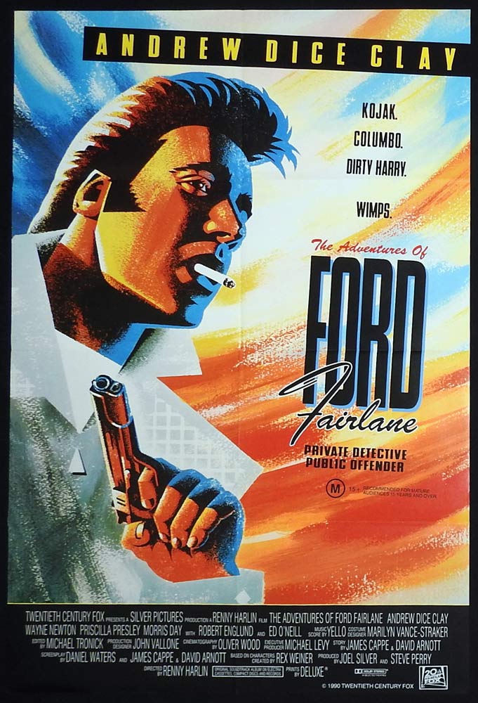 THE ADVENTURES OF FORD FAIRLANE Original One Sheet Movie Poster Andrew Dice Clay Wayne Newton