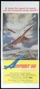 AIRPORT '80 THE CONCORDE Original Daybill Movie Poster Alain Delon Robert Wagner