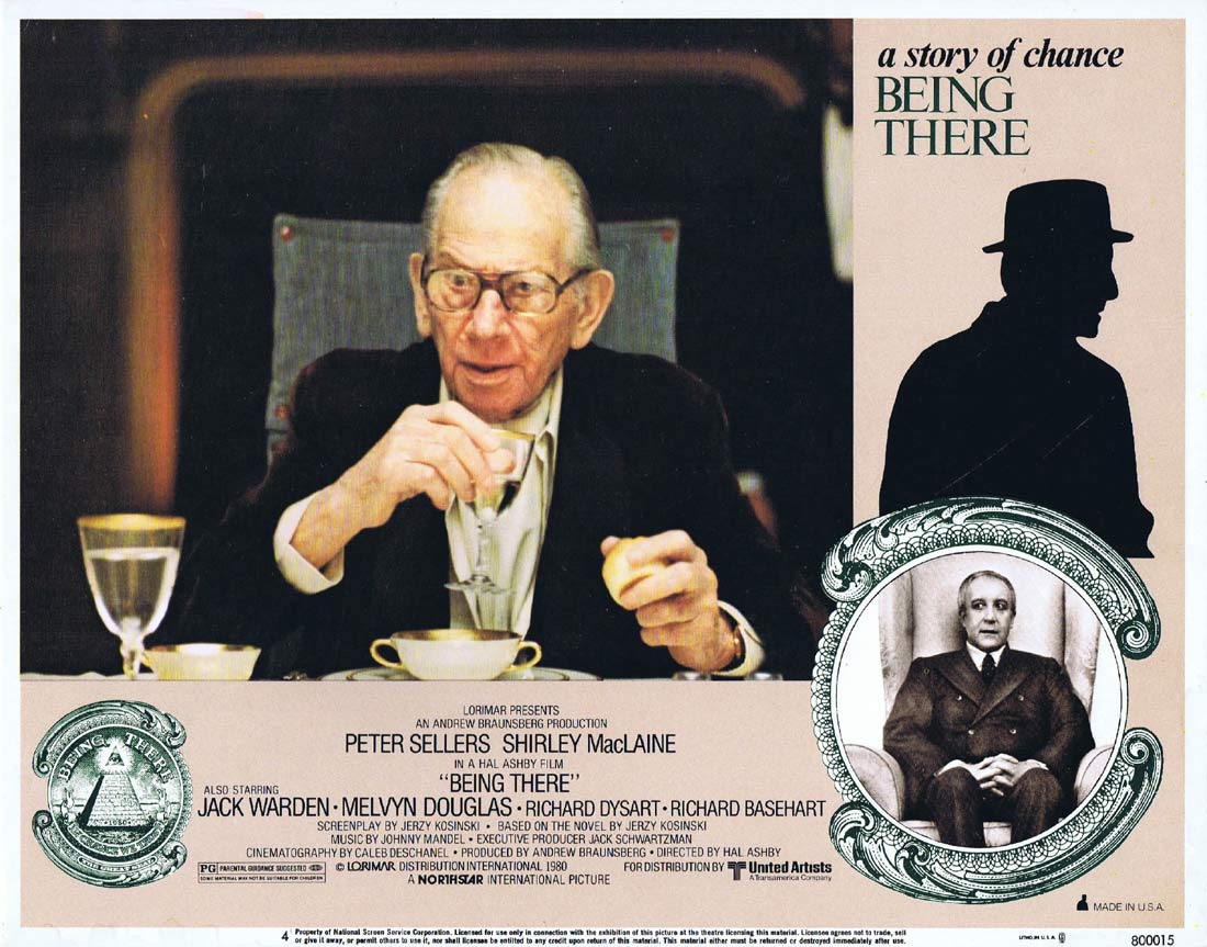 BEING THERE Original Lobby Card 4 Peter Sellers Shirley MacLaine
