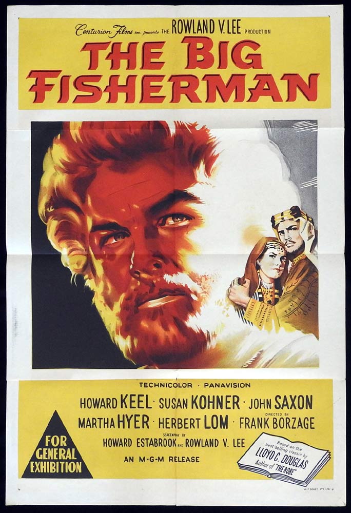 THE BIG FISHERMAN Original One Sheet Movie Poster Howard Keel Susan Kohner