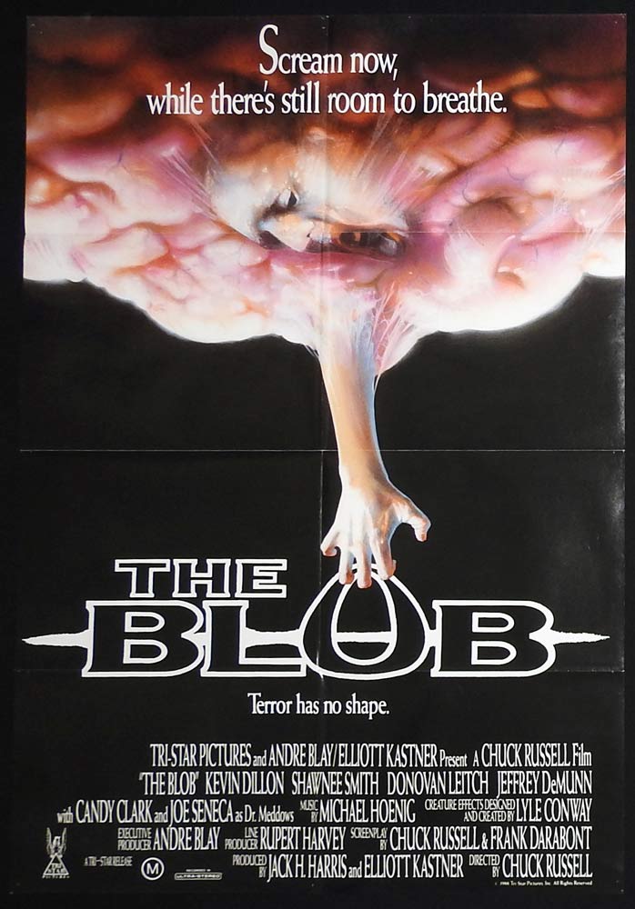 THE BLOB Original One Sheet Movie Poster Kevin Dillon Shawnee Smith