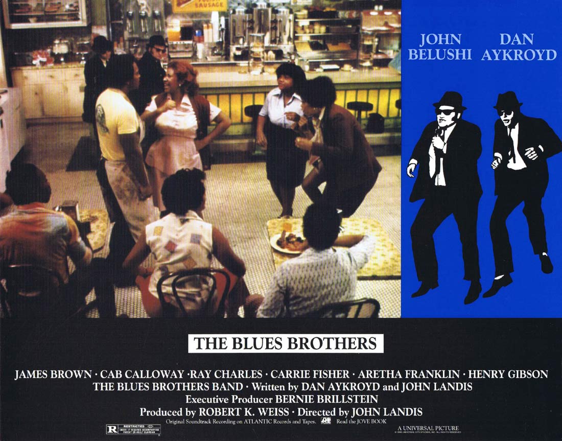 THE BLUES BROTHERS Vintage Lobby Card 7 Dan Aykroyd John Belushi Aretha Franklin
