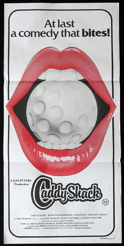 CADDYSHACK Original Daybill Movie Poster Chevy Chase Rodney Dangerfield