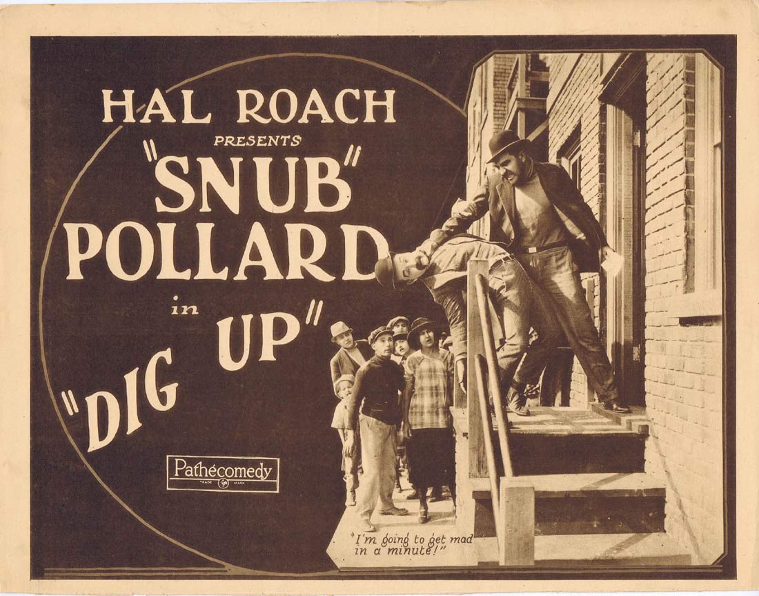 DIG UP Title Lobby Card Silent Cinema SNUB POLLARD 1923 Australian