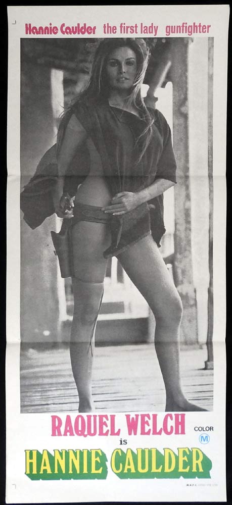 HANNIE CAULDER Original Daybill Movie Poster Raquel Welch Sexiest Image of all!
