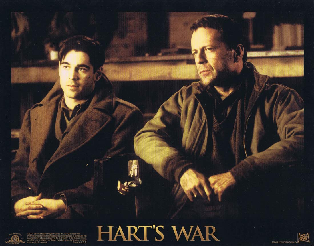 HARTS WAR Original Lobby card 3 Bruce Willis Colin Farrell