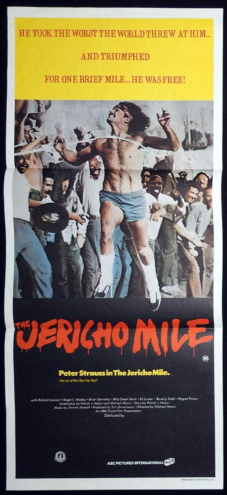 THE JERICHO MILE Original Daybill Movie Poster Peter Strauss Richard Lawson