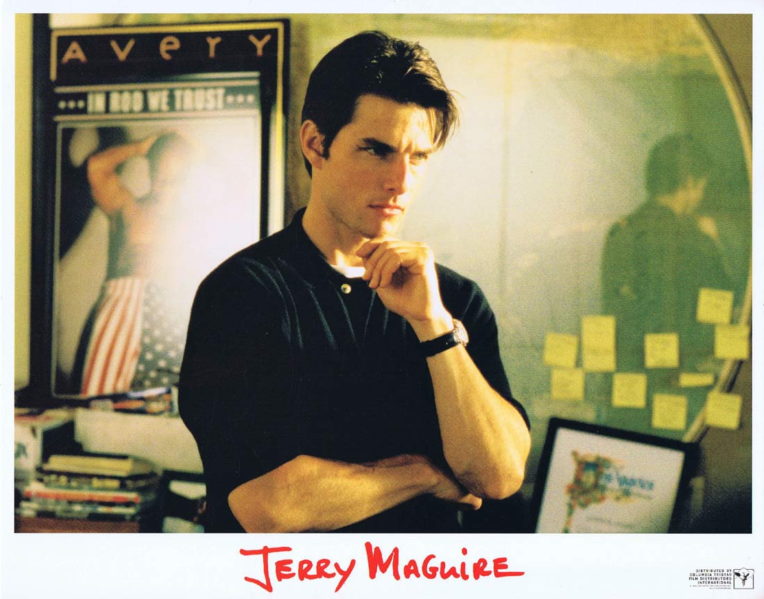 JERRY MAGUIRE Original Lobby Card 1 Tom Cruise Cuba Gooding Jr Renée Zellweger