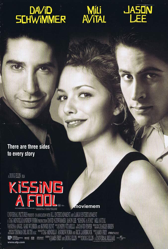 KISSING A FOOL Original Daybill Movie Poster David Schwimmer Jason Lee Mili Avital