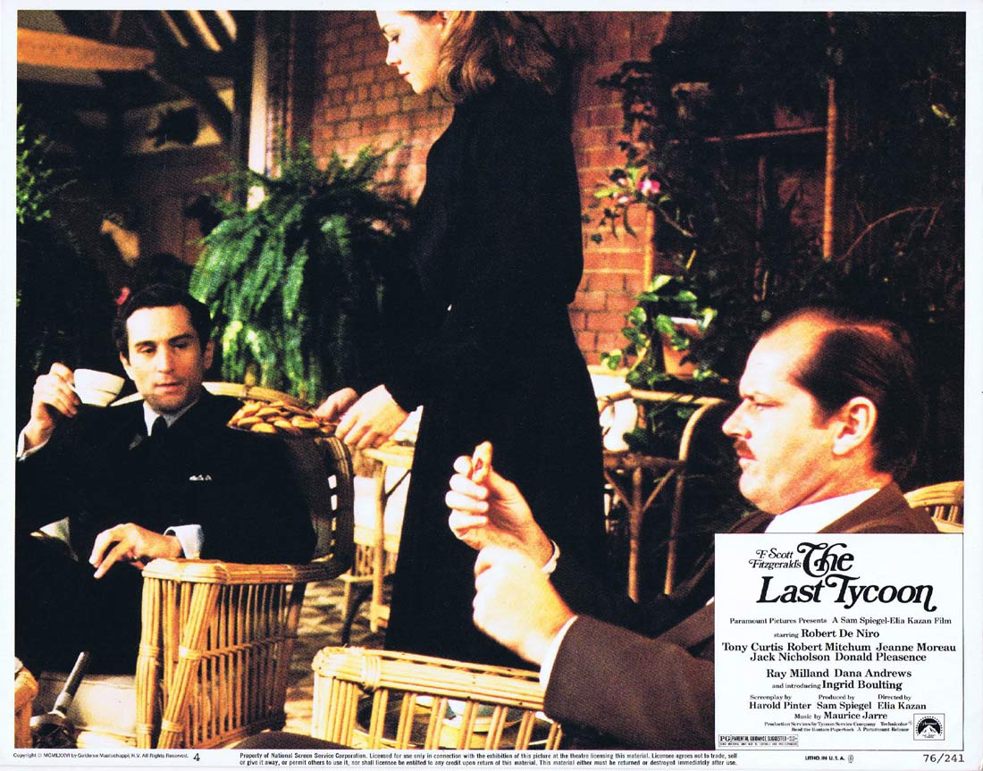 THE LAST TYCOON Original Lobby card 4 Robert De Niro Jack Nicholson Robert Mitchum