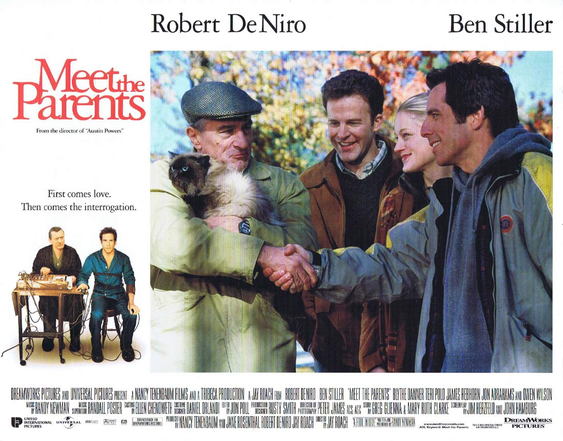 MEET THE PARENTS Original Lobby Card 1 Robert De Niro Ben Stiller