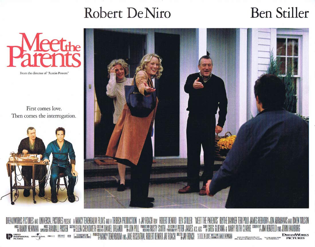 MEET THE PARENTS Original Lobby Card 2 Robert De Niro Ben Stiller