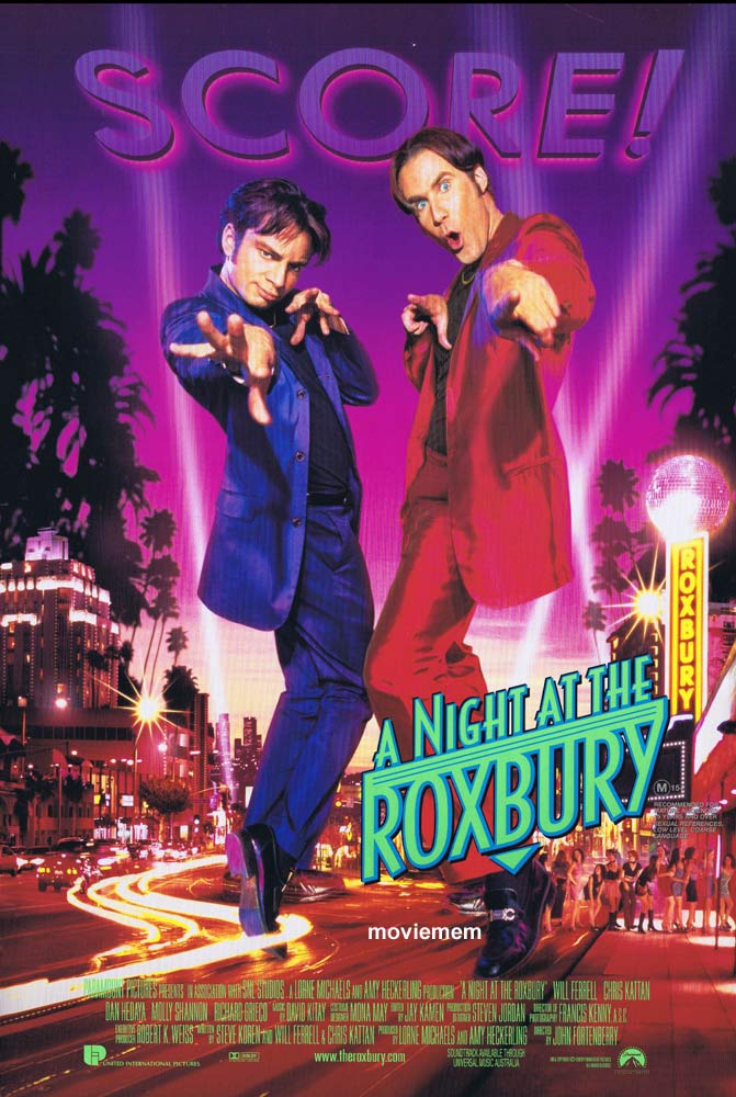 A NIGHT AT THE ROXBURY Original Daybill Movie Poster Will Ferrell Chris Kattan