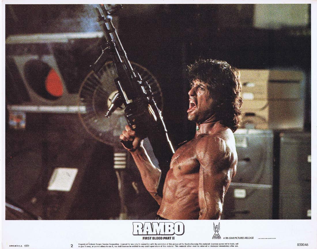 RAMBO: FIRST BLOOD PART II (1985) 1736 Movie Poster (47x63) Original French  Grande Sylvester Stallone Richard Crenna Charles Napier Steven Berkoff