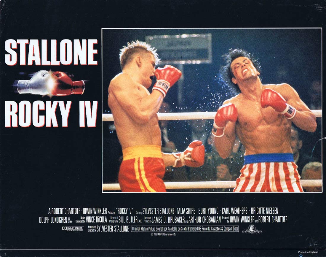 ROCKY IV Lobby Card 4 Sylvester Stallone Talia Shire Carl Weathers Boxing