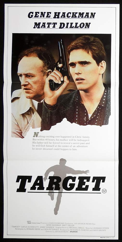 TARGET Original Daybill Movie Poster Matt Dillon Gene Hackman