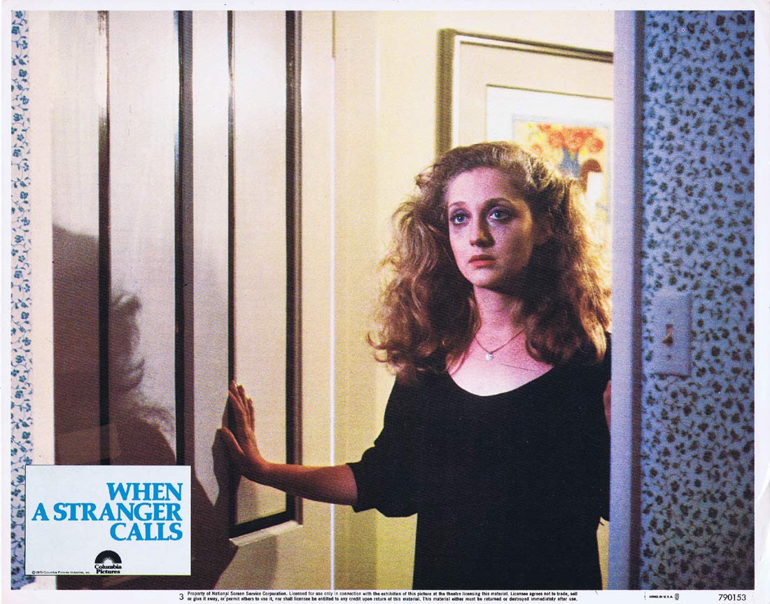 WHEN A STRANGER CALLS Original Lobby card 3 Carol Kane Colleen Dewhurst Horror