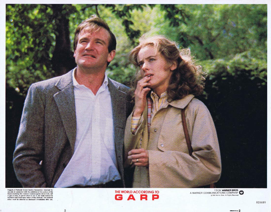 THE WORLD ACCORDING TO GARP Original Lobby Card 5 Robin Williams Mary Beth Hurt