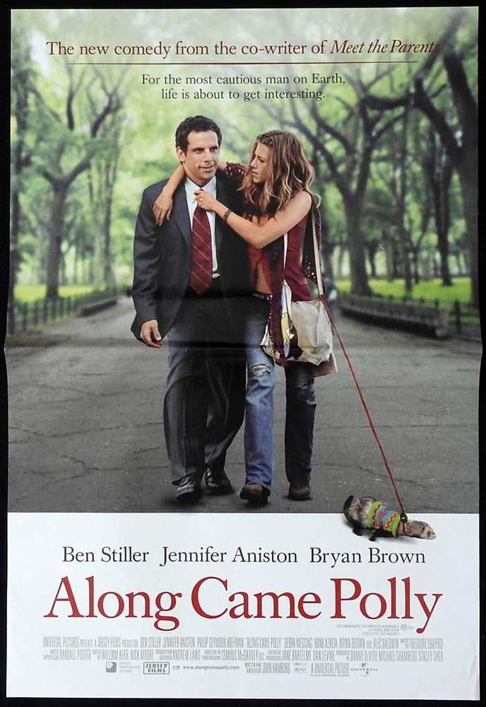 ALONG CAME POLLY Original Daybill Movie poster Ben Stiller Jennifer Aniston