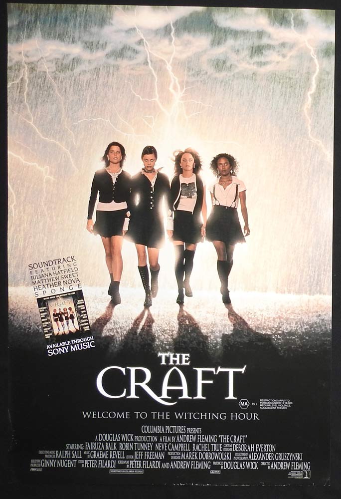 THE CRAFT Original Rolled One sheet Movie poster Robin Tunney Neve Campbell