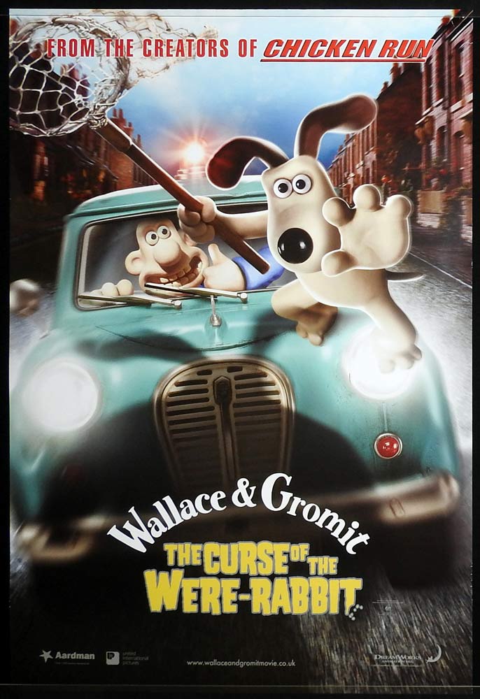 WALLACE & GROMIT CURSE OF THE WERE RABBIT Original Rolled One sheet Movie poster B