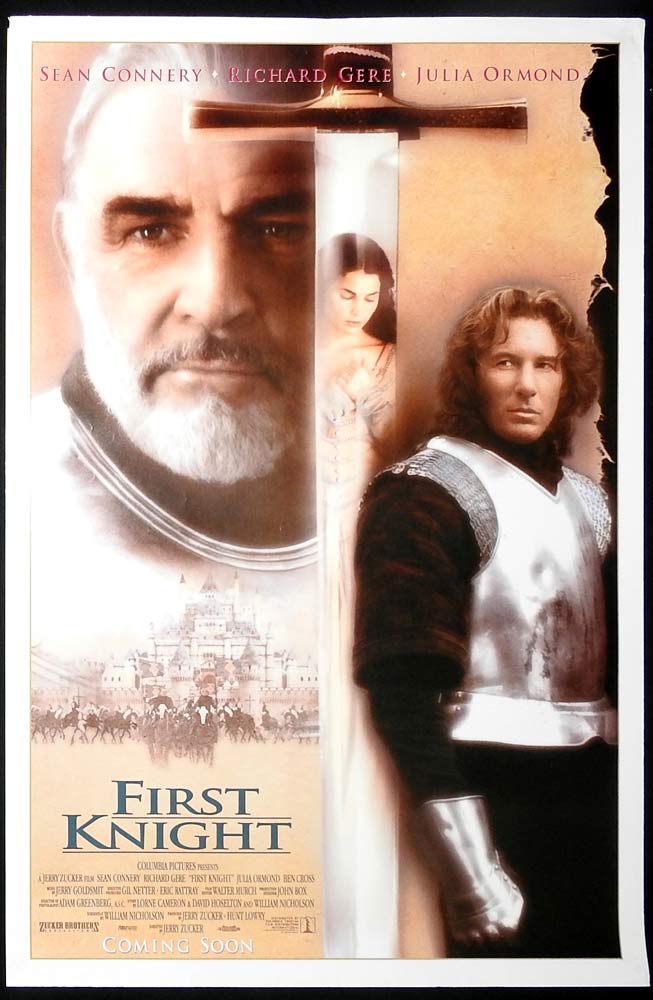 FIRST KNIGHT Original Rolled One sheet Movie poster Sean Connery Richard Gere