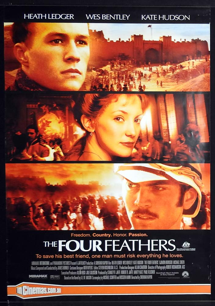 THE FOUR FEATHERS Original Rolled One sheet Movie poster Heath Ledger Wes Bentley