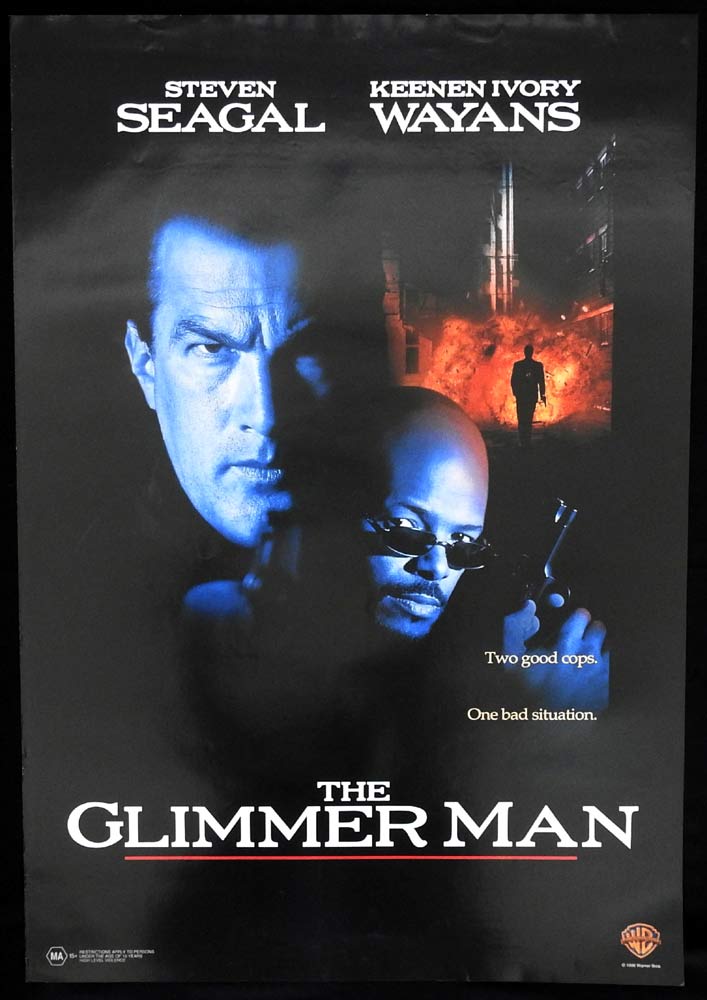 THE GLIMMER MAN Original Rolled One sheet Movie poster Steven Seagal Keenen Ivory Wayans
