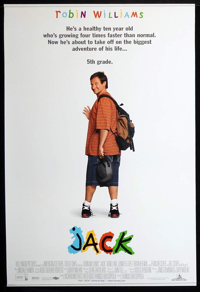 JACK Original Rolled US One sheet Movie poster Robin Williams Diane Lane