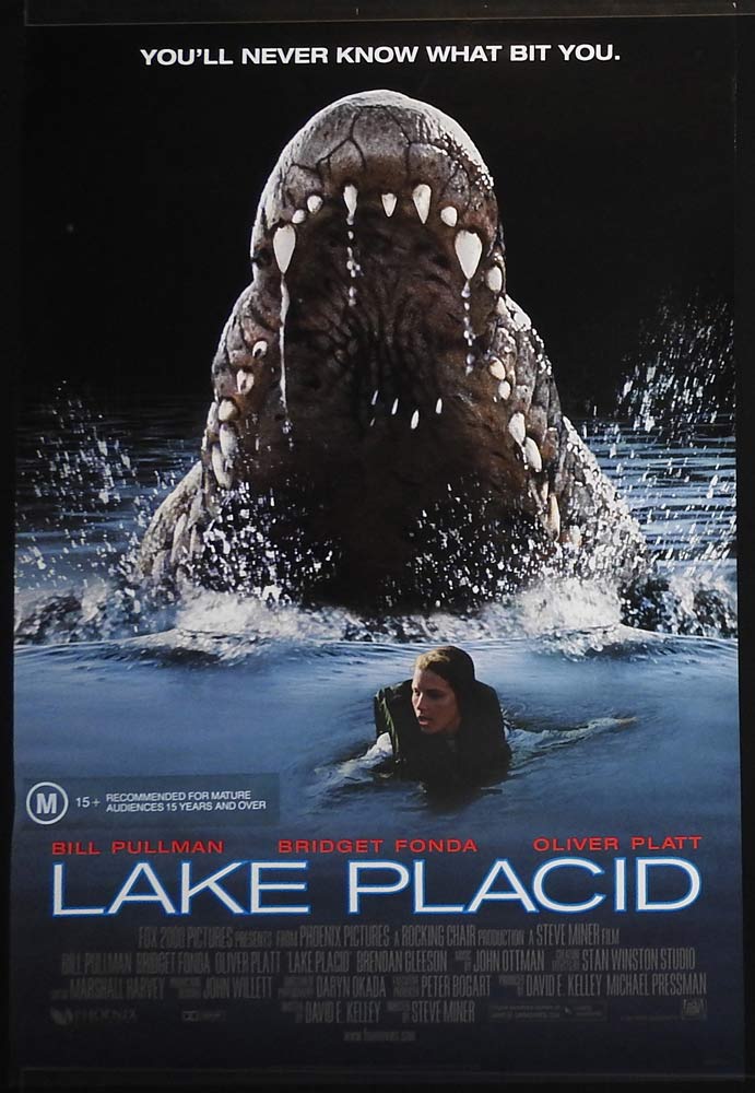 LAKE PLACID Original Rolled One sheet Movie poster Bill Pullman Bridget Fonda