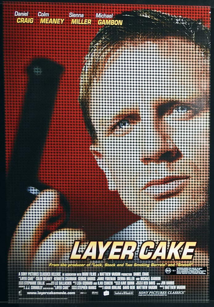 LAYER CAKE Original Rolled One sheet Movie poster Daniel Craig Colm Meaney