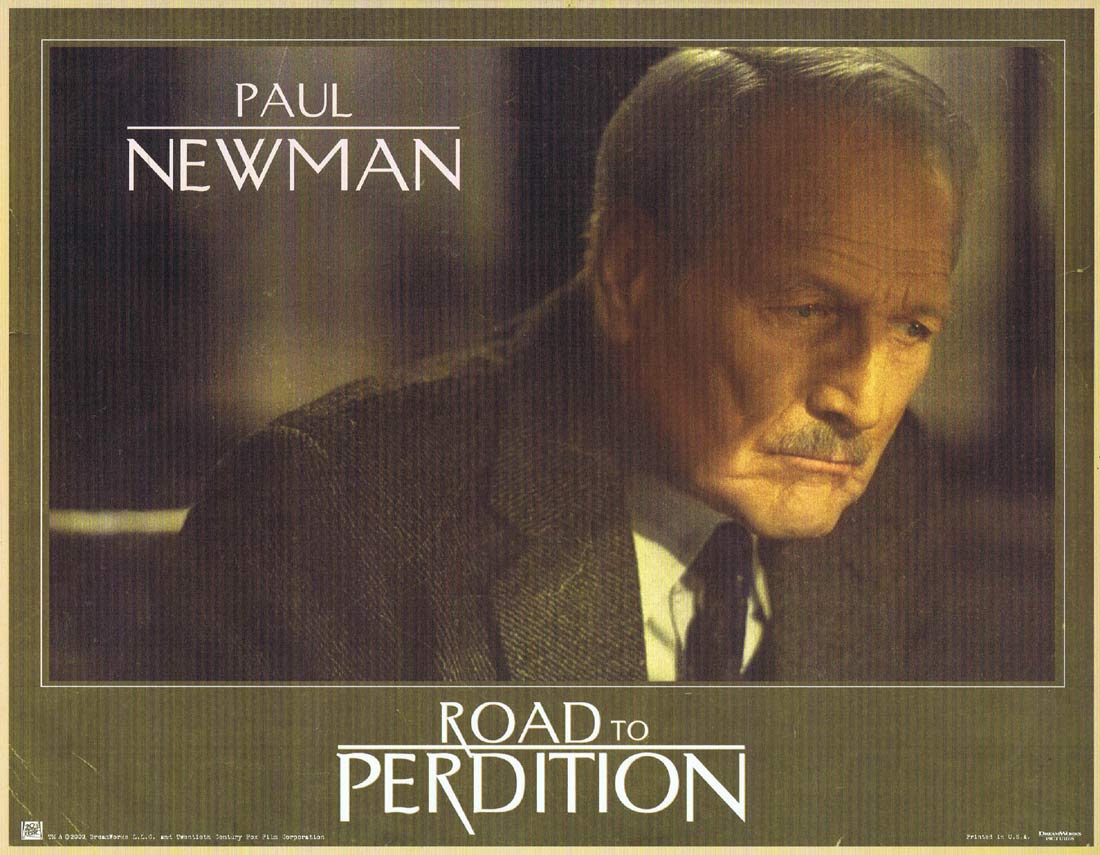 ROAD TO PERDITION Original US Lobby Card 3 Tom Hanks Paul Newman Jude Law