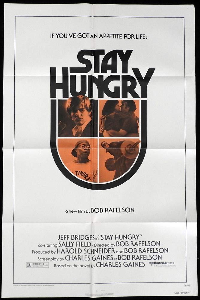 STAY HUNGRY Original One sheet Movie poster Arnold Schwarzenegger