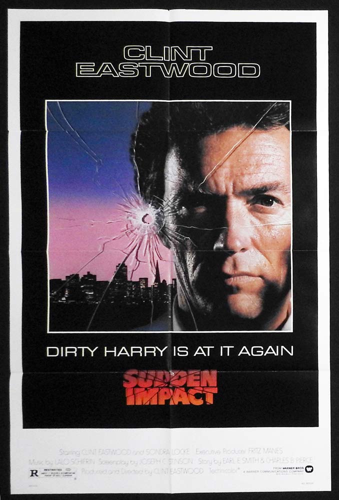 SUDDEN IMPACT Original US One sheet Movie poster Clint Eastwood Dirty Harry