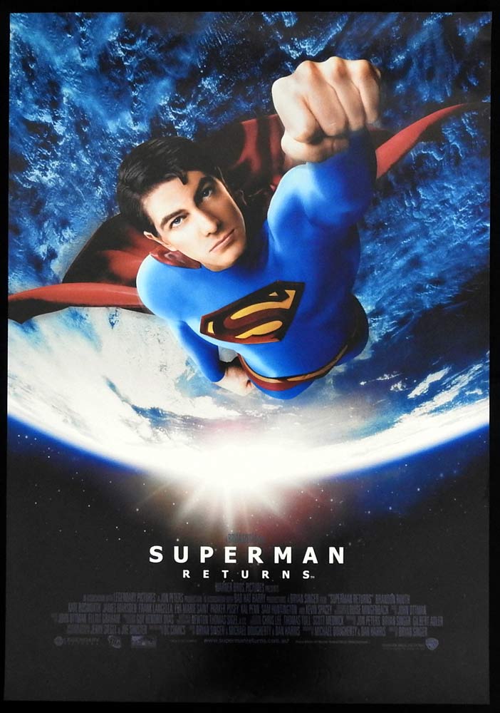 SUPERMAN RETURNS Original Rolled One sheet Movie poster Brandon Routh Kate Bosworth