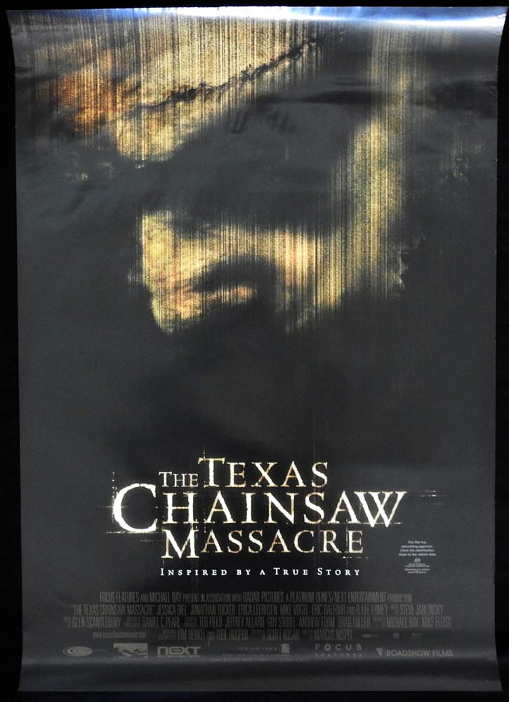 THE TEXAS CHAINSAW MASSACRE Original Rolled One sheet Movie poster Jessica Biel Jonathan Tucker