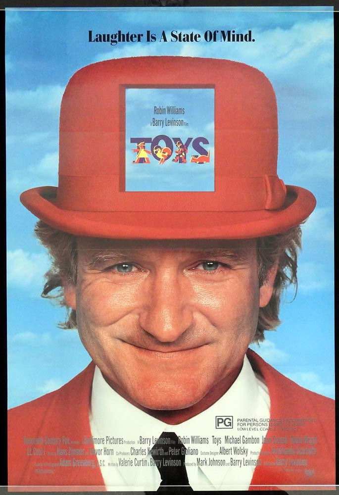 TOYS Original Rolled One sheet Movie poster Robin Williams Michael Gambon