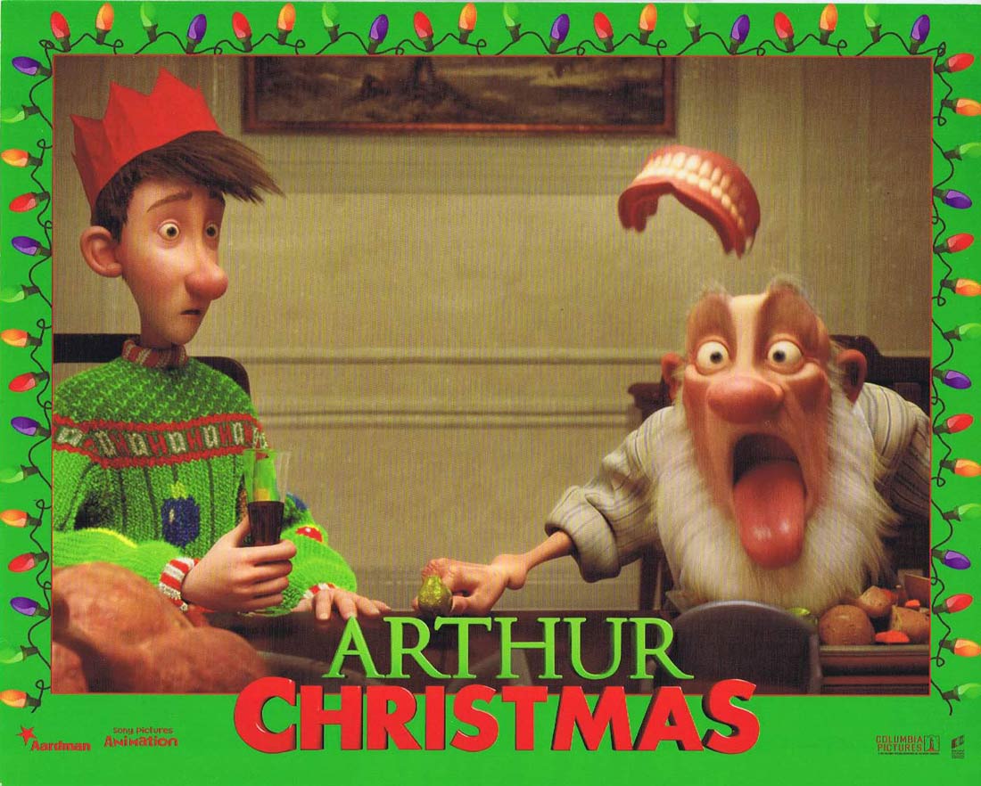 ARTHUR CHRISTMAS Original 8 x 10 Mini Lobby Card 8 Hugh Laurie Bill Nighy
